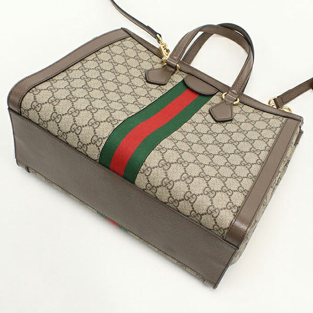 中古 グッチ トートバッグ レディース ブランド GUCCI オフィディア 2WAY レザー 524537 ベージュ USDGU112957011