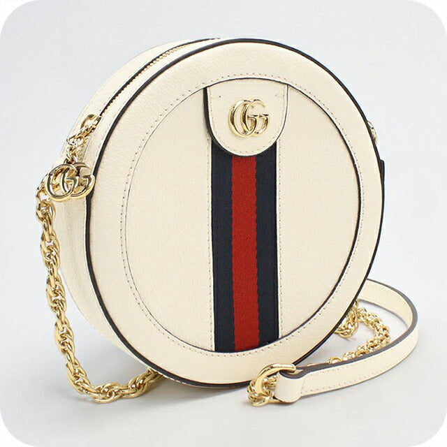 中古 グッチ ショルダーバッグ レディース ブランド GUCCI オフィディア レザー 550618 ホワイト USDGU113369011