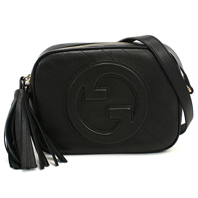中古 グッチ ショルダーバッグ レディース ブランド GUCCI ブロンディ レザー 742360 ブラック USDGU113429011