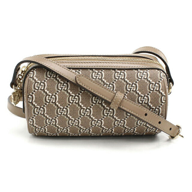 中古 グッチ 斜め掛け ショルダーバッグ レディース ブランド GUCCI GGシャドウ レザー 796231 ベージュ USDGU113555011