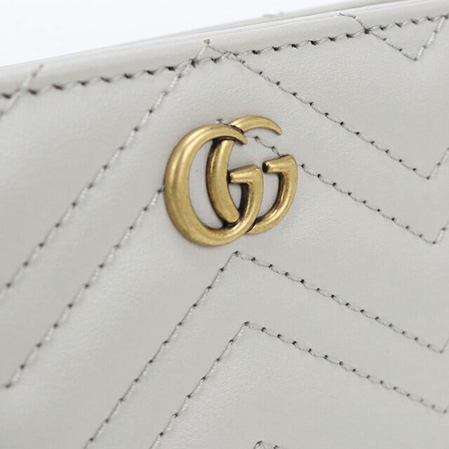 中古 グッチ 二つ折り財布 二折財布 レディース ブランド GUCCI ダブルG カードケースウォレット レザー 781583 USDGU113622011