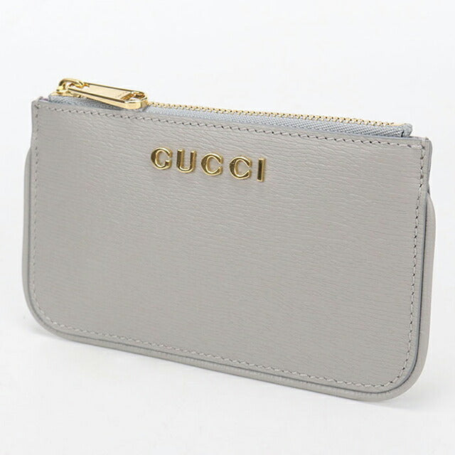 中古 グッチ 小銭入れ レディース ブランド GUCCI グッチ スクリプト ジップ キーケース レザー 790102 グレー USDGU113857011