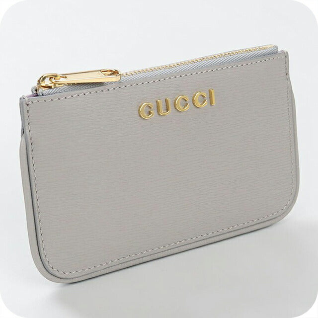 中古 グッチ 小銭入れ レディース ブランド GUCCI グッチ スクリプト ジップ キーケース レザー 790102 グレー USDGU113857011