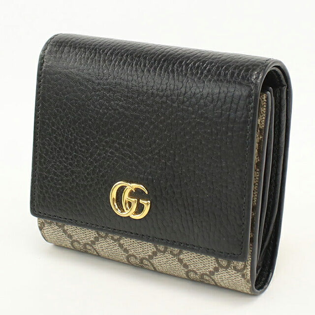 中古 グッチ 二つ折り財布 二折財布 レディース ブランド GUCCI ダブルG ミディアム ウォレット 598587 ベージュ USDGU113981011