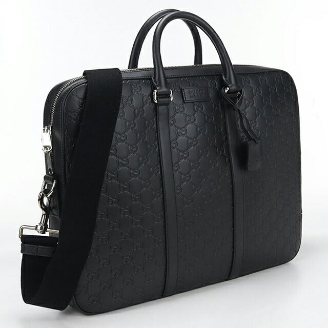 中古 グッチ ブリーフケース メンズ ブランド GUCCI グッチシマ レザー 428041 ブラック USDGU114165011