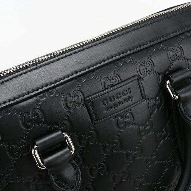中古 グッチ ブリーフケース メンズ ブランド GUCCI グッチシマ レザー 428041 ブラック USDGU114165011