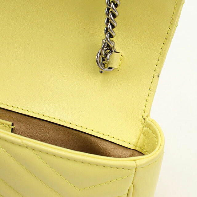 中古 グッチ ショルダーバッグ レディース ブランド GUCCI GGマーモント キルティングミニバッグ レザー 476433 イエロー USDGU115726011