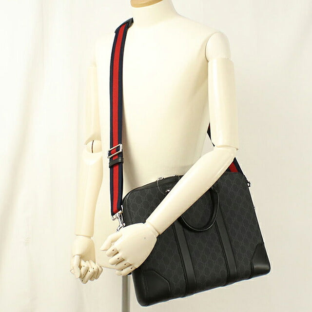 中古 グッチ ブリーフケース メンズ ブランド GUCCI GGスプリーム 474135 ブラック USDGU118059011