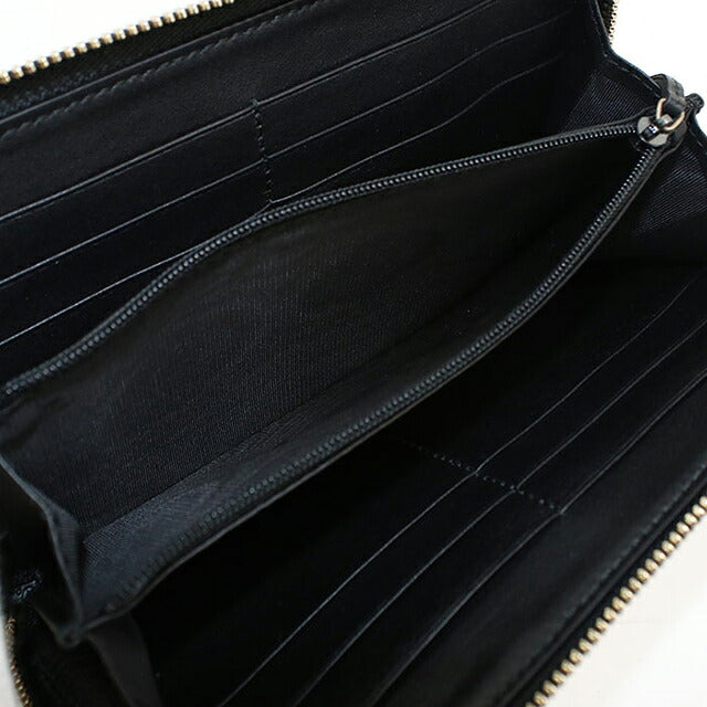 中古 グッチ 長財布ラウンドファスナー レディース ブランド GUCCI マイクログッチシマ レザー 449891 ブラック USDGU118270011