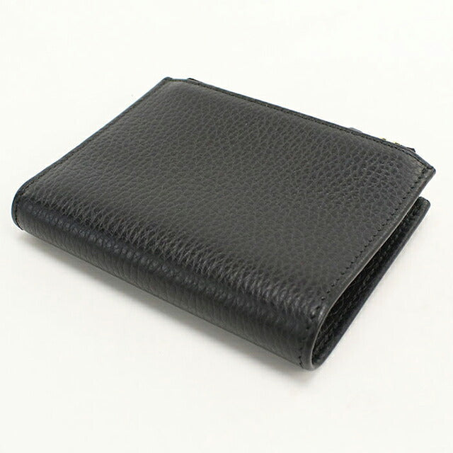 中古 グッチ 二つ折り財布 二折財布 コンパクト レディース ブランド GUCCI ダブルG スモールウォレット レザー 474747 ブラック USDGU118388011