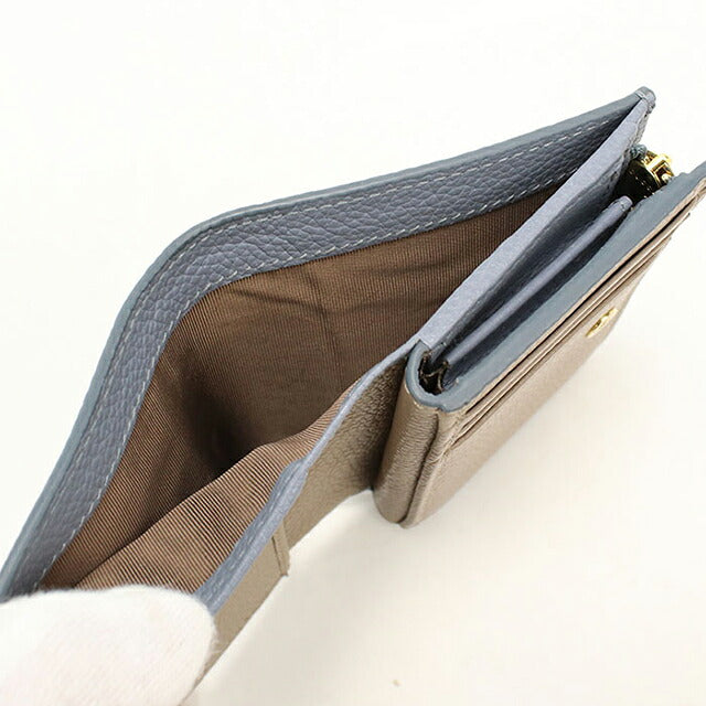 グッチ 二つ折り財布 二折財布 コンパクト レディース ブランド GUCCI ダブルG バイカラー スモールウォレット レザー 772738 ブルー USDGU118983011