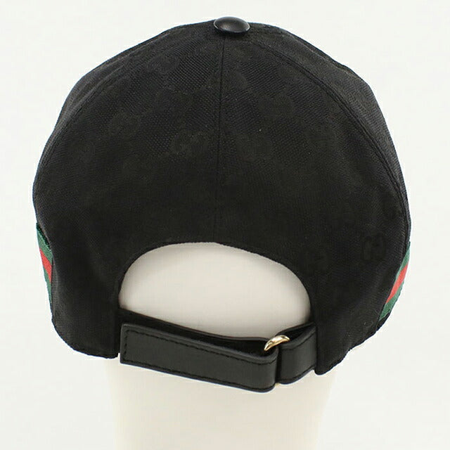 二手 Gucci 帽子 男士品牌 GUCCI GG 帆布棒球帽 200035 KQWBG 1060 黑色帽子 USDGU119557011