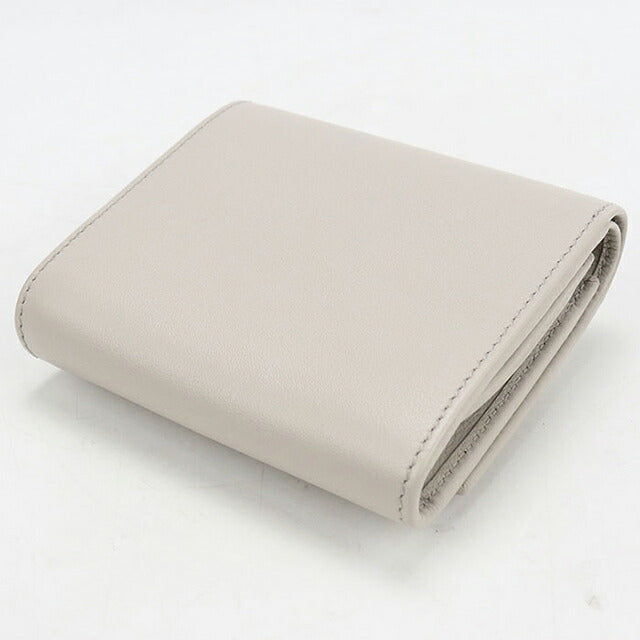 中古 グッチ 二つ折り財布 二折財布 コンパクト レディース ブランド GUCCI ダブルG ミディアム ウォレット レザー 790062 グレー USDGU120088011