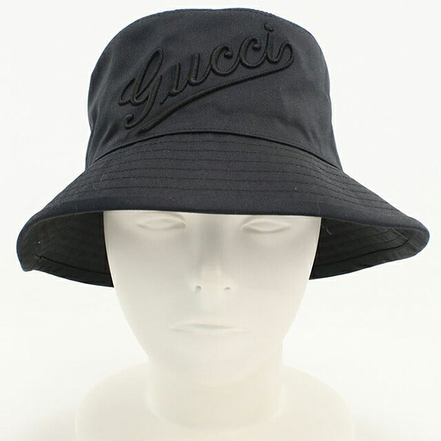 Used Gucci hat unisex brand GUCCI bucket hat 792789 black hat USDGU120521011