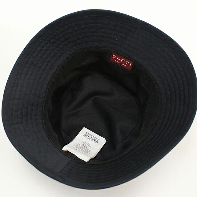 Used Gucci hat unisex brand GUCCI bucket hat 792789 black hat USDGU120521011