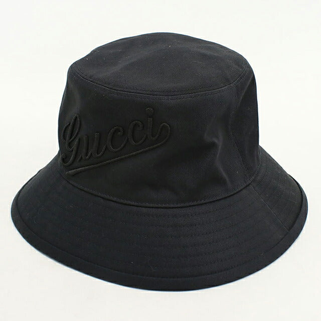 Used Gucci hat unisex brand GUCCI bucket hat 792789 black hat USDGU120521011