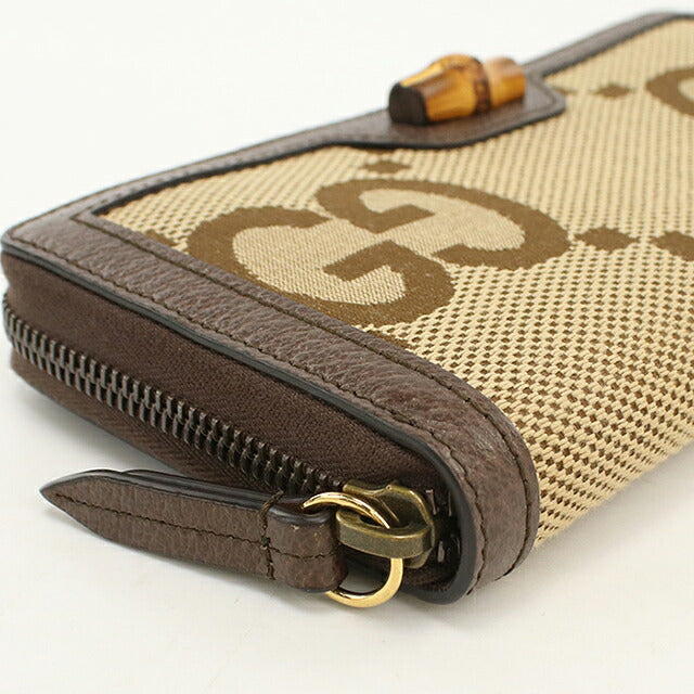 中古 グッチ 長財布ラウンドファスナー レディース ブランド GUCCI グッチ ダイアナ 658634 ベージュ USDGU120527011