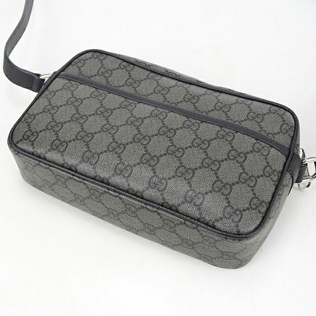 中古 グッチ 斜め掛け ショルダーバッグ メンズ ブランド GUCCI GGスプリーム ミニ 768391 グレー USDGU121080011