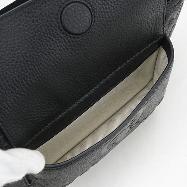 中古 グッチ ボディバッグ メンズ ブランド GUCCI GGエンボス ジャンボGG ベルトバッグ レザー 645093 ブラック USDGU121085011