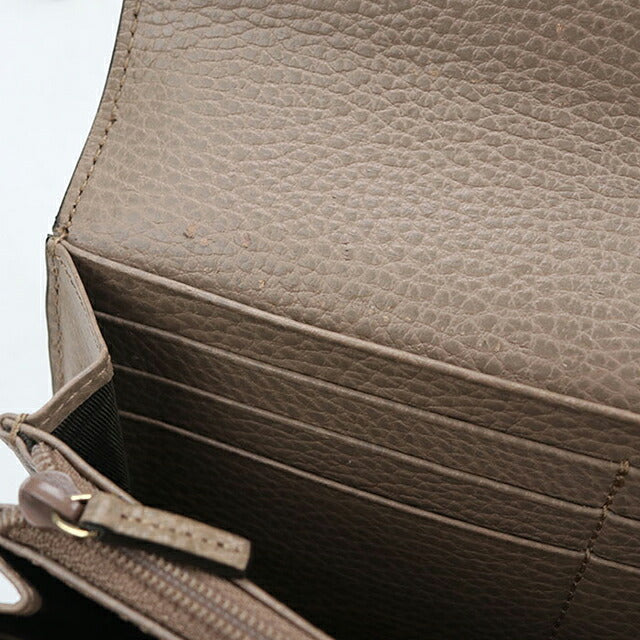 中古 グッチ 長財布二折 レディース ブランド GUCCI バイカラー コンチネンタルウォレット 735594 ベージュ USDGU121431011
