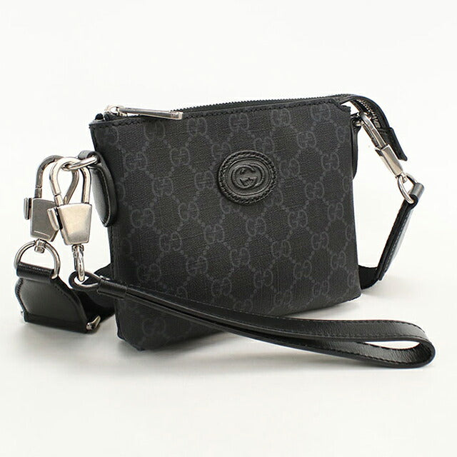 二手 Gucci 斜挎单肩包男女通用品牌 GUCCI Interlocking G 2WAY 723306 黑色 USDGU121477011