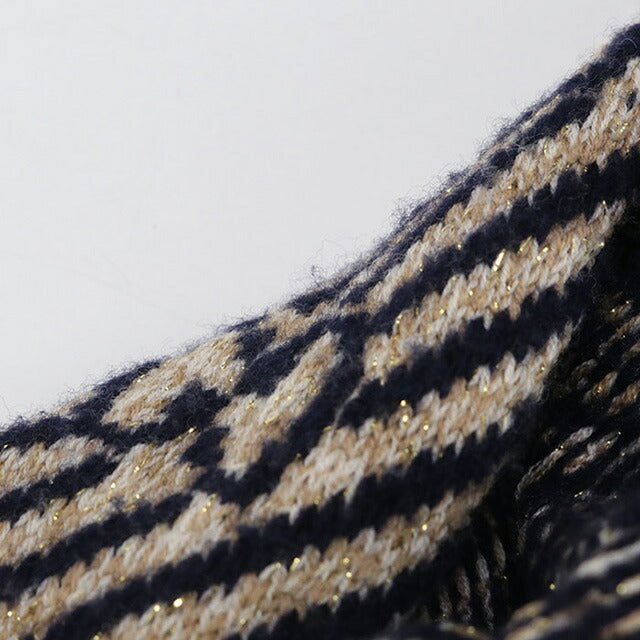 中古 グッチ マフラー レディース ブランド GUCCI ネイビー 小物 USDGU85194011