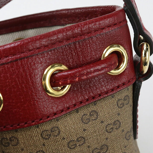 中古 グッチ 斜め掛け ショルダーバッグ レディース ブランド GUCCI ドラえもん マイクロGG レザー 647801 ブラウン バッグ USDGU90630011