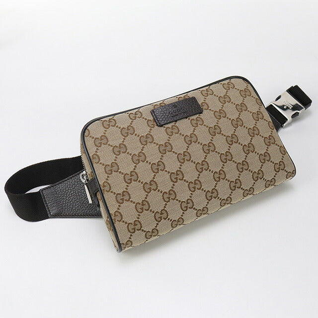 中古 グッチ ボディバッグ メンズ ブランド GUCCI GGキャンバス ベルトバッグ 449174 ベージュ バッグ USDGU92981011