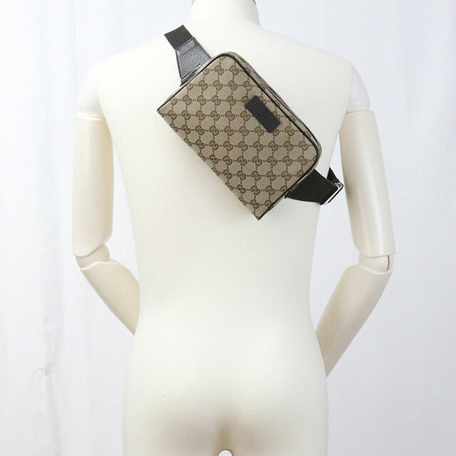 中古 グッチ ボディバッグ メンズ ブランド GUCCI GGキャンバス ベルトバッグ 449174 ベージュ バッグ USDGU92981011