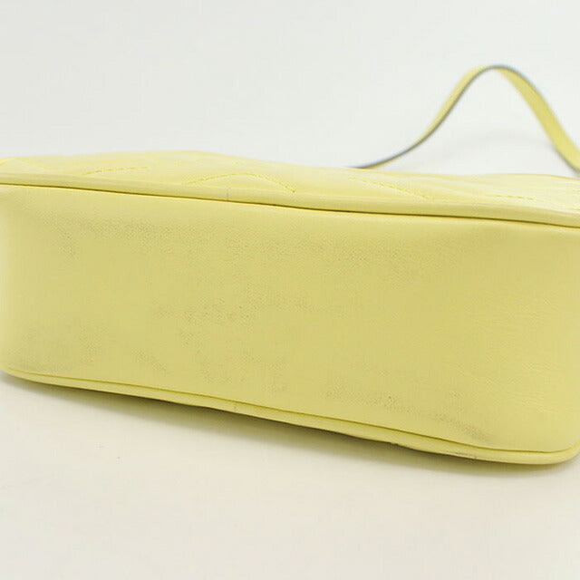 中古 グッチ 斜め掛け ショルダーバッグ レディース ブランド GUCCI GGマーモント レザー 634936 イエロー バッグ USDGU93674011