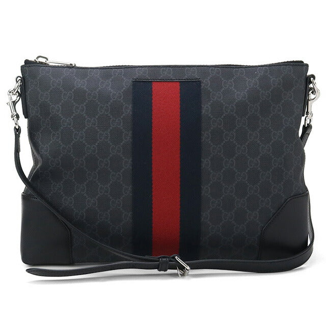 中古 グッチ 斜め掛け ショルダーバッグ メンズ ブランド GUCCI GGスプリーム 474139 ブラック バッグ USDGU94037011