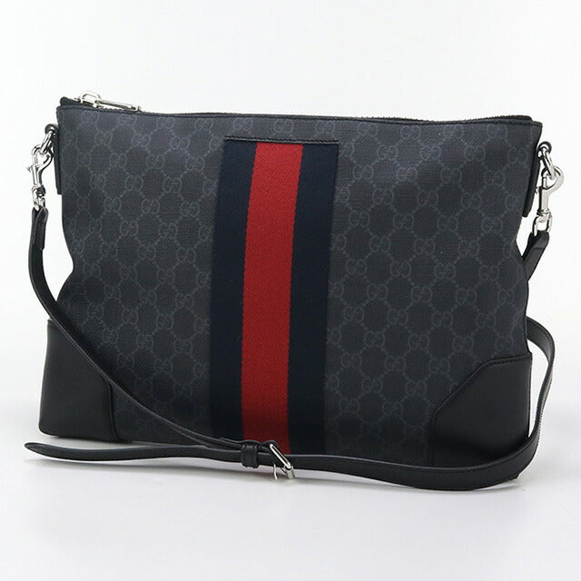 中古 グッチ 斜め掛け ショルダーバッグ メンズ ブランド GUCCI GGスプリーム 474139 ブラック バッグ USDGU94037011