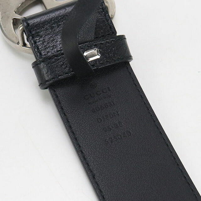 中古 グッチ ベルト メンズ ブランド GUCCI GGマーモント レザー 406831 ブラック 小物 USDGU94250011