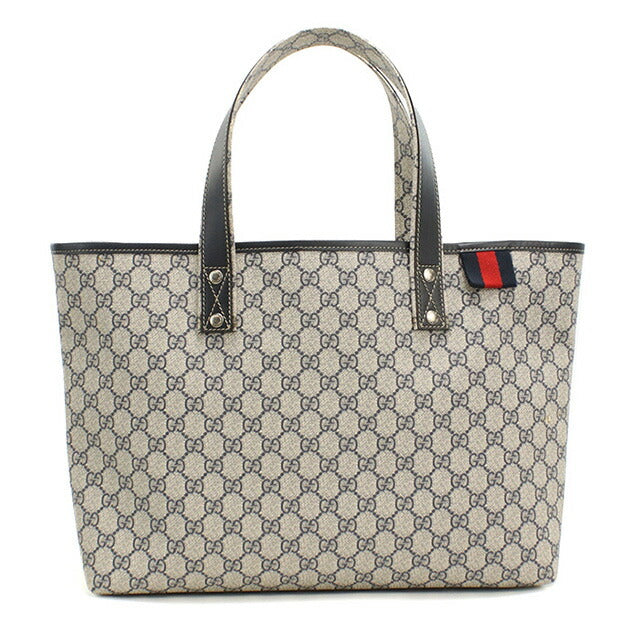 中古 グッチ トートバッグ レディース ブランド GUCCI GGスプリーム 211134 ネイビー バッグ USDGU94404011