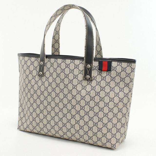 中古 グッチ トートバッグ レディース ブランド GUCCI GGスプリーム 211134 ネイビー バッグ USDGU94404011