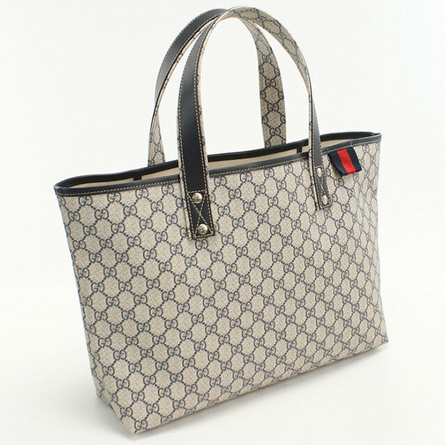 中古 グッチ トートバッグ レディース ブランド GUCCI GGスプリーム 211134 ネイビー バッグ USDGU94404011