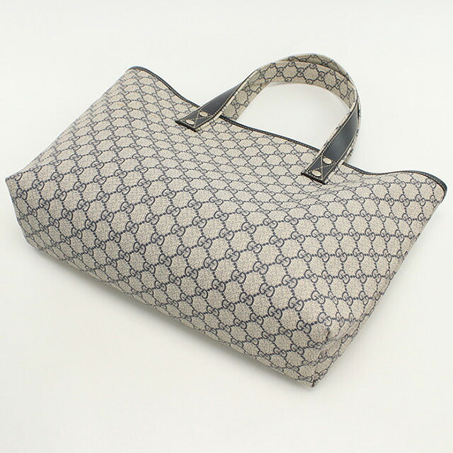 中古 グッチ トートバッグ レディース ブランド GUCCI GGスプリーム 211134 ネイビー バッグ USDGU94404011