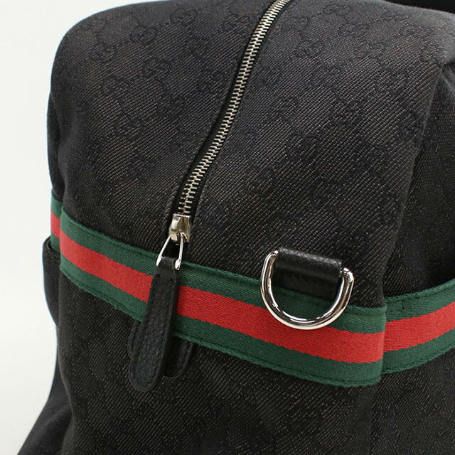 中古 グッチ ボストンバッグ ユニセックス ブランド GUCCI GGデニム 374770 ブラック バッグ USDGU94828011