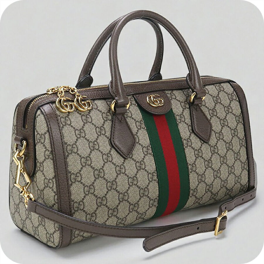 中古 グッチ ミニボストン レディース ブランド GUCCI オフィディア レザー 524532 ベージュ バッグ USDGU94983011