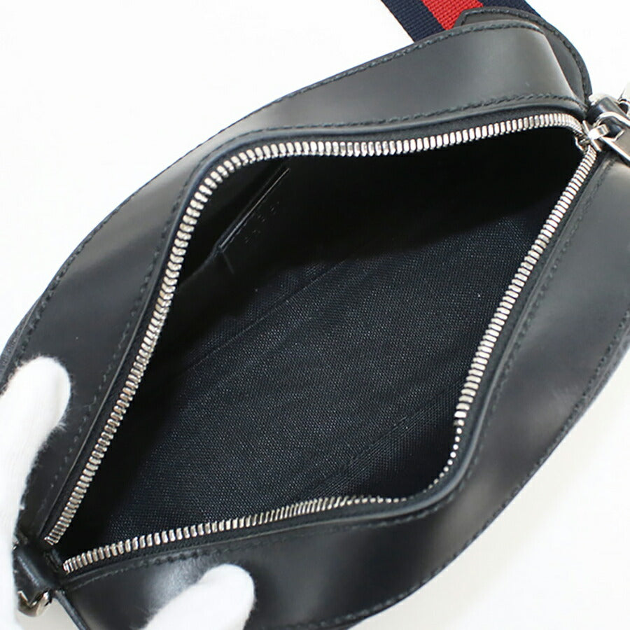 中古 グッチ 斜め掛け ショルダーバッグ メンズ ブランド GUCCI GGスプリーム レザー 574886 ブラック バッグ USDGU95091011