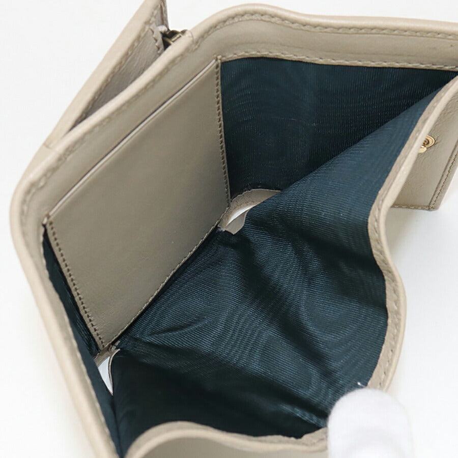 中古 グッチ 三折財布 レディース ブランド GUCCI グッチ ダイアナ ミディアム ウォレット レザー 658633 ベージュ 財布 USDGU95096011