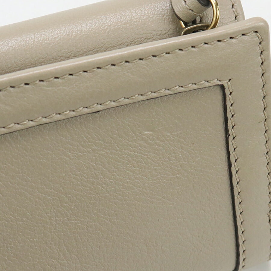 中古 グッチ 三折財布 レディース ブランド GUCCI グッチ ダイアナ ミディアム ウォレット レザー 658633 ベージュ 財布 USDGU95096011