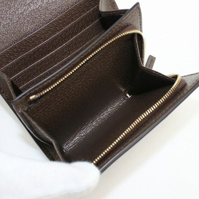 中古 グッチ 二折財布 レディース ブランド GUCCI オフィディア GGウォレット 598662 ベージュ 財布 USDGU95167011