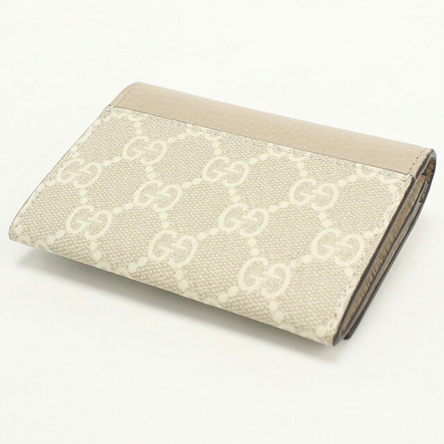 中古 グッチ 名刺入れ レディース ブランド GUCCI ダブルG バイカラー カードケース レザー 739525 ベージュ 小物 USDGU95210011
