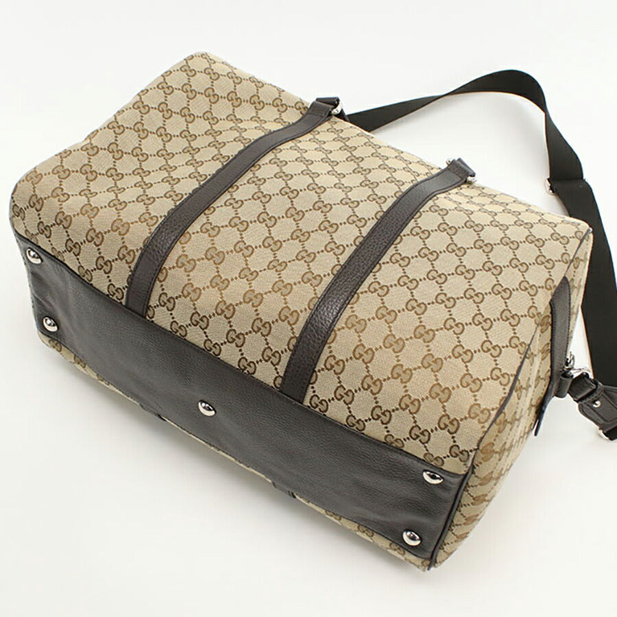 中古 グッチ ボストンバッグ ユニセックス ブランド GUCCI GGキャンバス レザー 449167 KY9KN 9886 ベージュ バッグ USDGU95386011