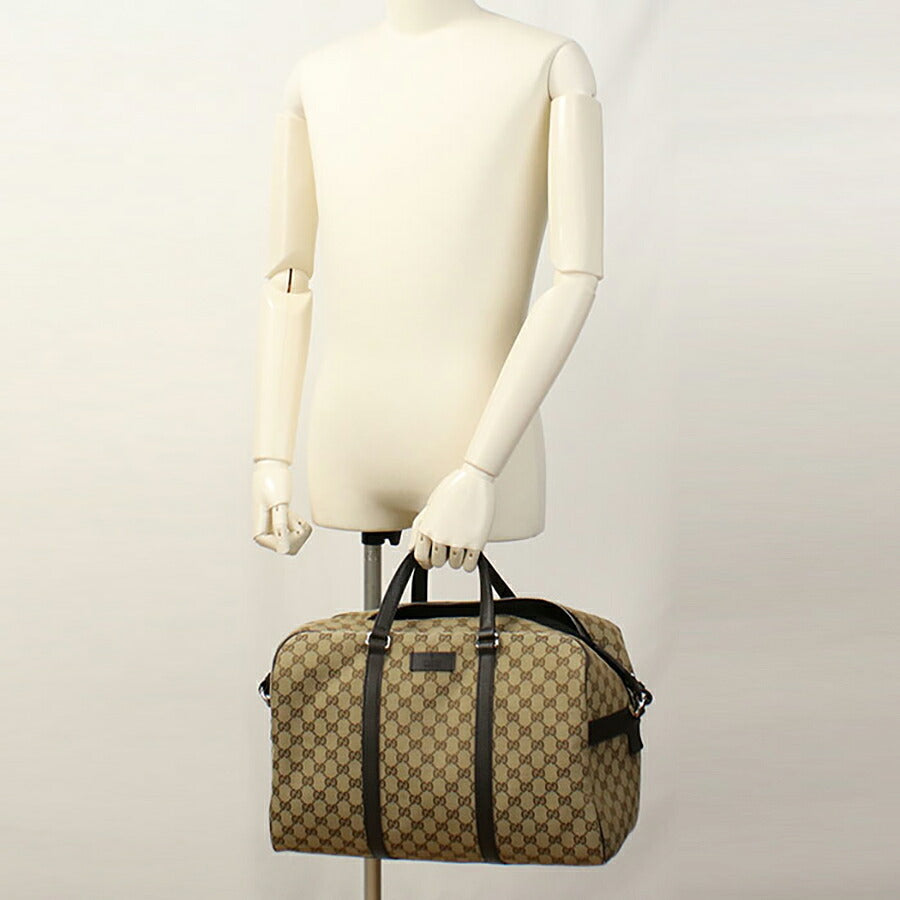 中古 グッチ ボストンバッグ ユニセックス ブランド GUCCI GGキャンバス レザー 449167 KY9KN 9886 ベージュ バッグ USDGU95386011