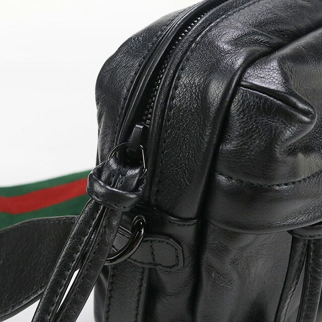 中古 グッチ 斜め掛け ショルダーバッグ レディース ブランド GUCCI レザー 725696 ブラック バッグ USDGU95545011