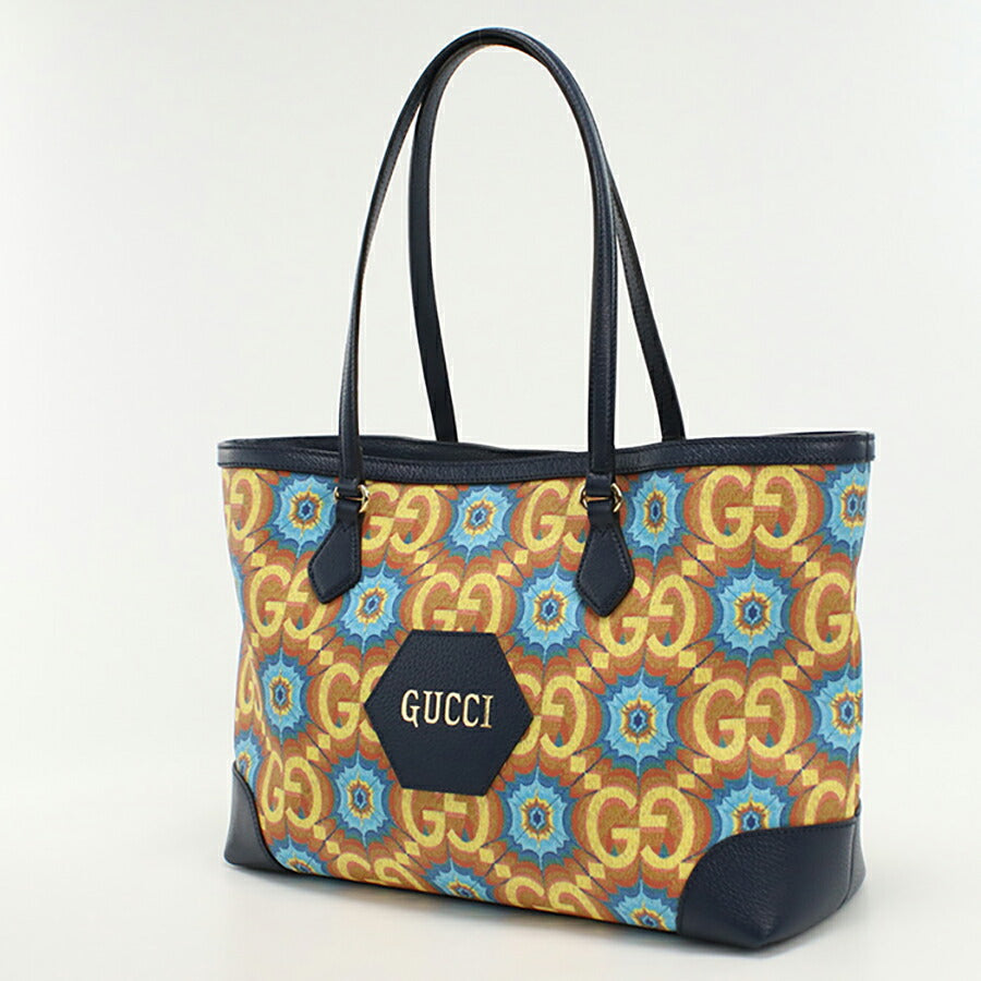 中古 グッチ トートバッグ レディース ブランド GUCCI 676681 ネイビー バッグ USDGU95555011