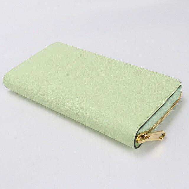 中古 グッチ 長財布ラウンドファスナー レディース ブランド GUCCI グッチ ロゴ ジップアラウンドウォレット レザー 658691 グリーン 財布 USDGU95618011