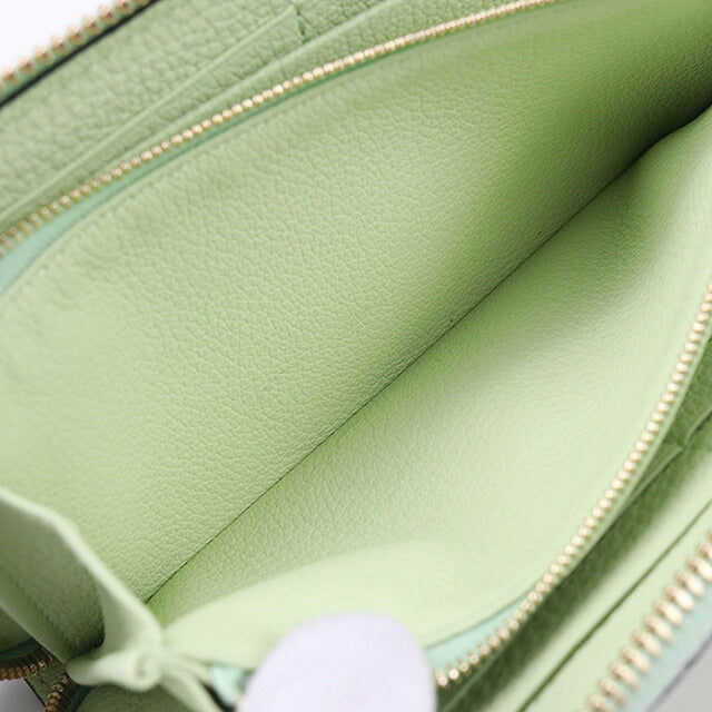 中古 グッチ 長財布ラウンドファスナー レディース ブランド GUCCI グッチ ロゴ ジップアラウンドウォレット レザー 658691 グリーン 財布 USDGU95618011